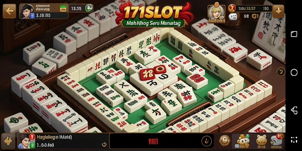 Gameplay menantang dalam permainan Mahjong yang seru.