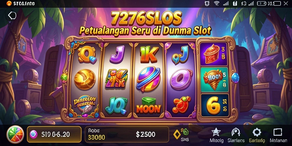 Tampilan gameplay seru yang penuh petualangan di 7276SLOTS.
