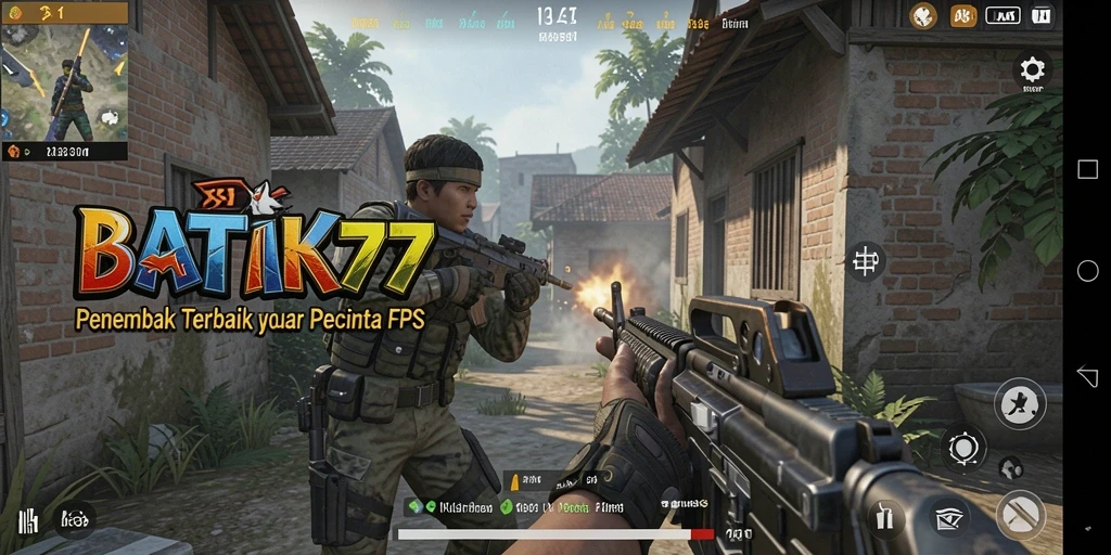 Screenshot gameplay <strong>BATIK77</strong> menampilkan aksi menembak mendebarkan.