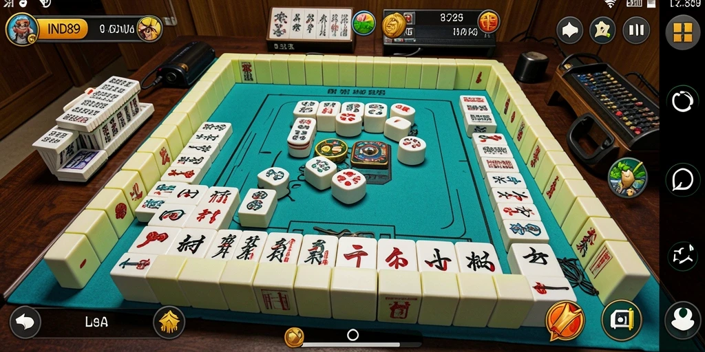 Tampilan gameplay seru dari IND89 dengan tantangan Mahjong.